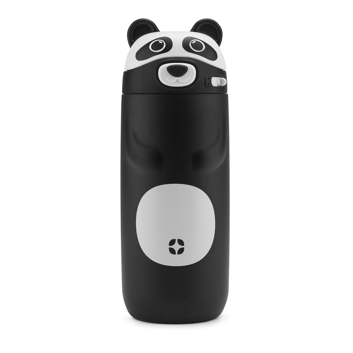 Ello Ellies 12oz Stainless Steel Leakproof Kids Water Bottle, Dog | Insulated kids water bottle with straw, leakproof locking lid, carry handle, and stainless steel fun animal design for school