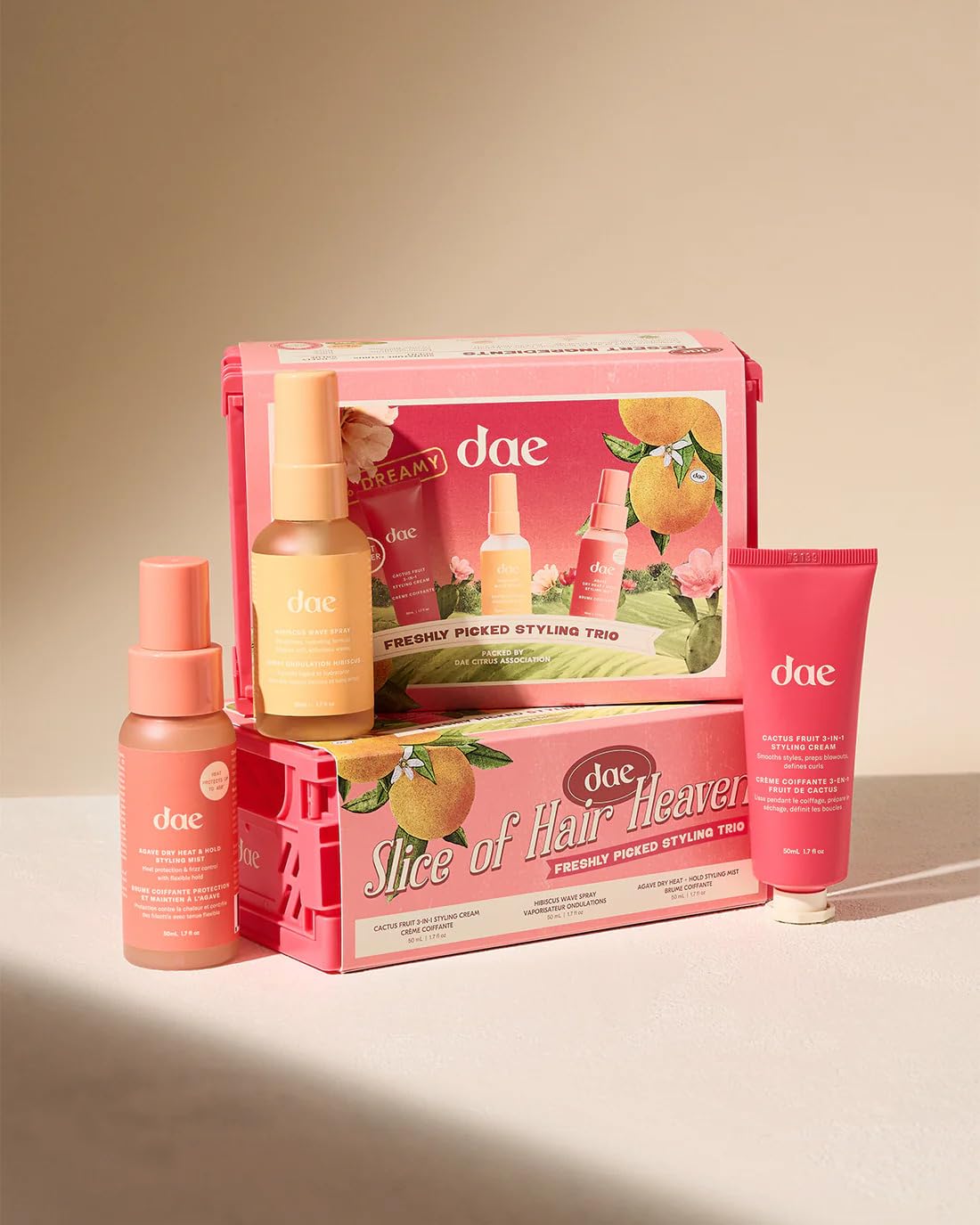 DAE Cactus Fruit 3-in1 Styling Cream & Taming Wand - Tames Flyaways