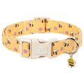 Fall Plaid Dog Collar with Maple Leaf Charm – Adjustable Autumn Checkered Dog Collar for Small Medium Large Dogs, Soft Cotton Puppy Collars with Quick Release Buckle and Metal D-Ring