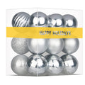 White 4.0" Large Christmas Balls - Christmas Tree Decoration Ornaments Shatterproof Hanging Balls for Birthday Halloween Holiday Wedding Decorations Set of 4pcs