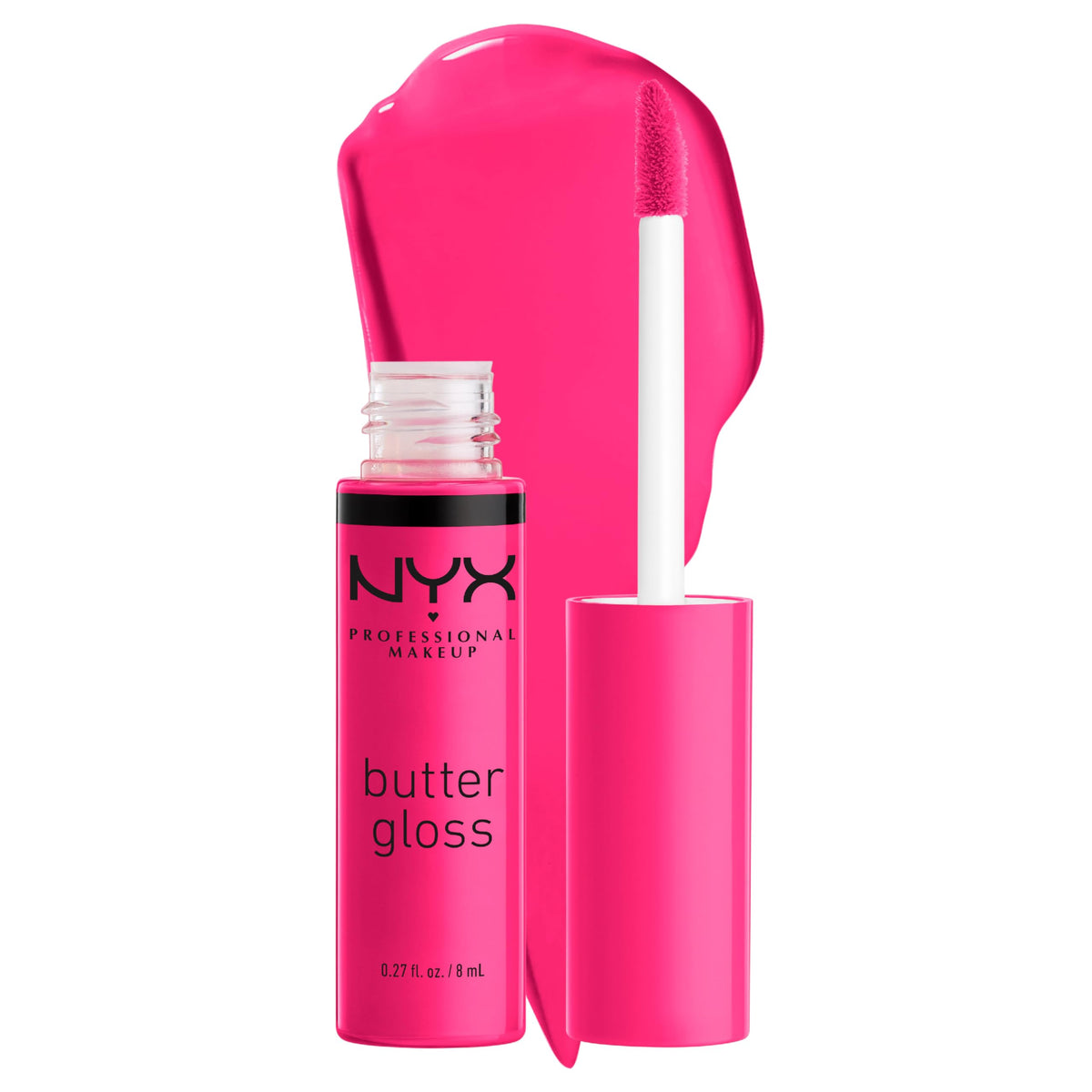 NYX PROFESSIONAL MAKEUP Butter Gloss, Non-Sticky Lip Gloss - Sugar Glass (Clear), Pack Of 3