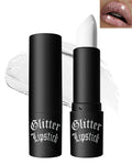 Glitter Frosted Lipstick, Matte Metallic Lip Gloss, Halloween Gothic Makeup