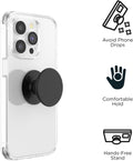 PopSockets Adhesive Phone Grip, Holder- Black