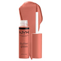 NYX PROFESSIONAL MAKEUP Butter Gloss, Non-Sticky Lip Gloss - Sugar Glass (Clear), Pack Of 3