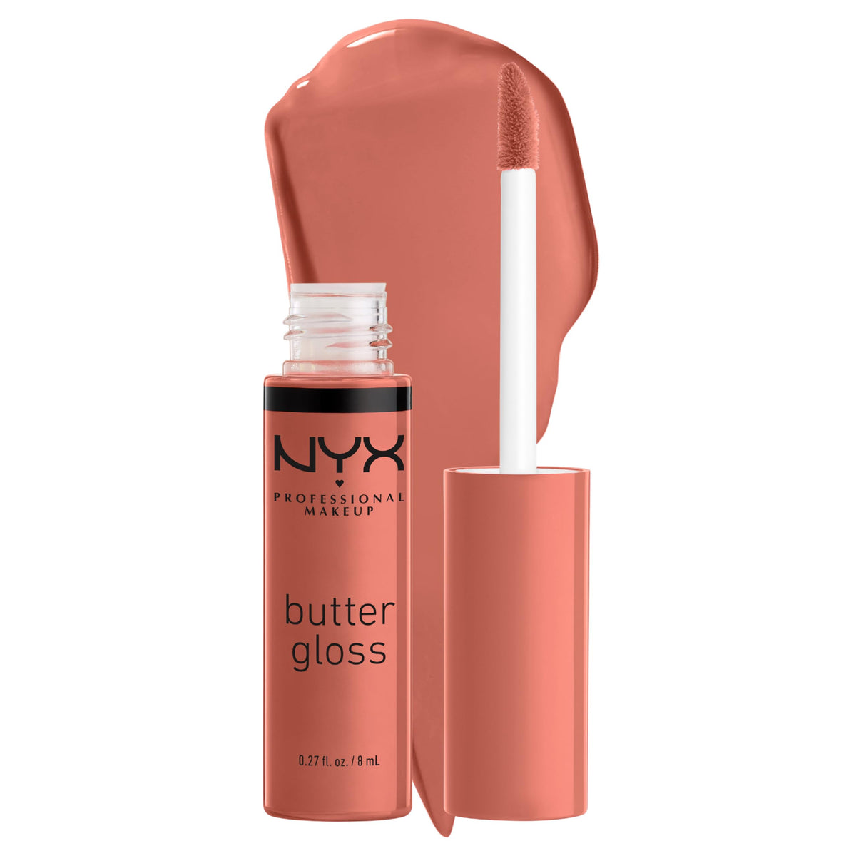NYX PROFESSIONAL MAKEUP Butter Gloss, Non-Sticky Lip Gloss - Sugar Glass (Clear), Pack Of 3