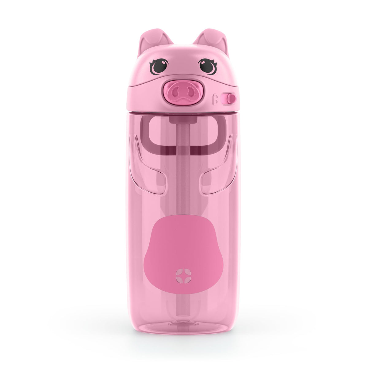 Ello Ellies 12oz Stainless Steel Leakproof Kids Water Bottle, Dog | Insulated kids water bottle with straw, leakproof locking lid, carry handle, and stainless steel fun animal design for school