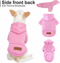 2 Pack Dog Hoodie Warm Hood Dog Sweater Cold Weather Small Dogs Sweatshirt Comfort Pet Clothes for Small Medium Dogs with Pockets Cats Chihuahua Clothes for Male Female Girl Boy Sporty Daily Wear