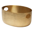 American Metalcraft ATHG16 Hammered Aluminum Beverage Tray, Round, Gold, 16-Inch Diameter