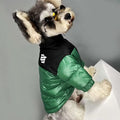 Dog Winter Coat Duck Down Jacket for Small Medium Dogs-Thicken Dog Coat Windbreaker Puppy Winter Clothes for Cold Weather Snowday (Green, Medium)