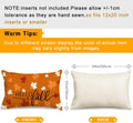 RABUSOFA Rust Orange Maple Leaves Fall Pillow Covers 12x20 Inch