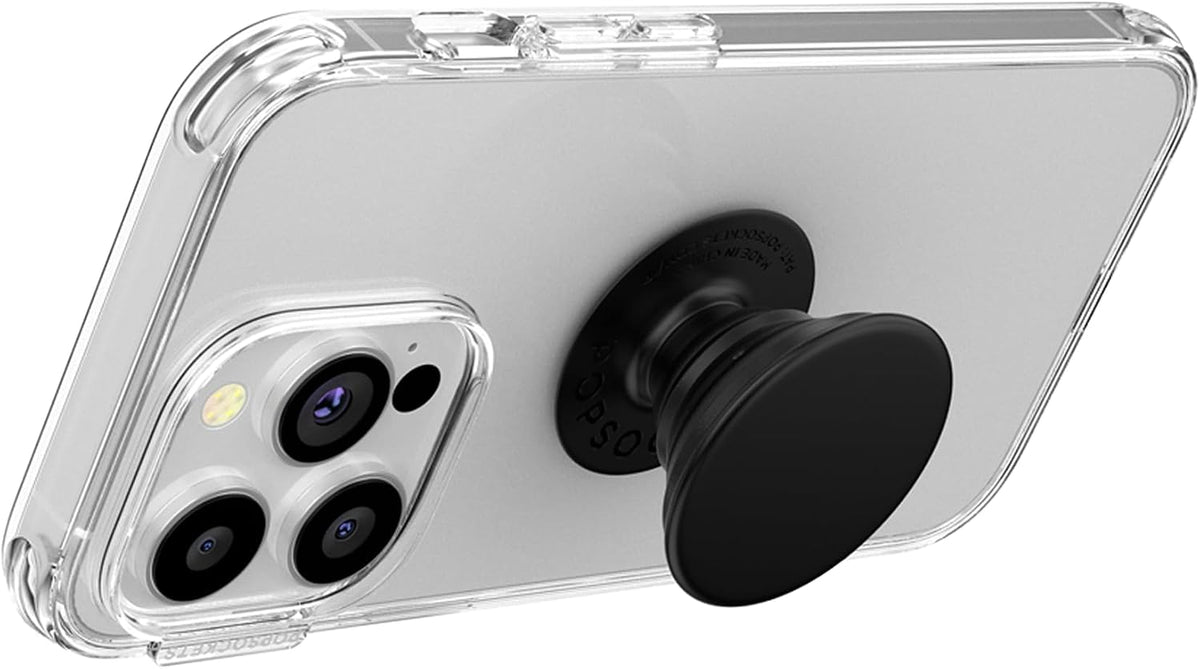 PopSockets Adhesive Phone Grip, Holder- Black