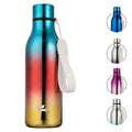 Konokyo Insulated Water Bottle with Strap,18 oz Double Wall Stainless Steel Vacuum Bottles Metal Water Flask,Macaron Green
