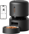 PETLIBRO Automatic Cat Feeder, 5G WiFi Automatic Dog Food Dispenser with Freshness Preservation, 5L Timed Pet Feeder with Low Food Sensor, Up to 10 Meals Per Day, Granary Black
