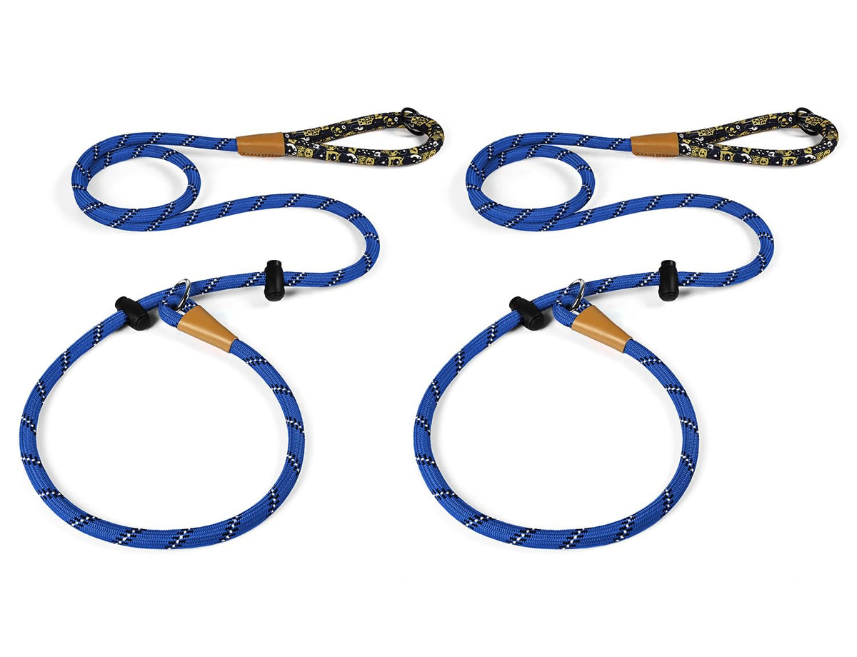 lynxking Slip Lead Dog Leash Reflective, Heavy Duty Comfortable Strong Rope for Large Medium Small Dogs No Pull Pet Training (Black, Large 1/2in x 6ft-Slip Lead)