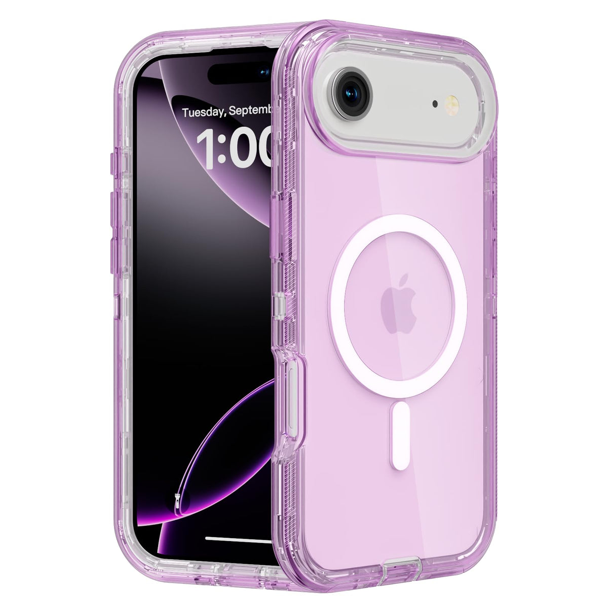 Follaroma Magnetic for iPhone 16 Plus Case, Heavy Duty Phone Cases, Clear