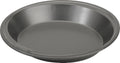 GoodCook Everyday Pie Pan Scratch-Resistant Nonstick Heavy Duty Steel Construction with Wide Rim, 9-Inch, Gray