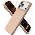 ORNARTO for iPhone 17 Pro Max Case, Liquid Silicone, Chalk Pink
