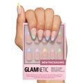 Glamnetic Press On Nails - Short Round, Glossy Fake Nails 30 Pc Full Kit | Neutral press on nails, 12 sizes. Everyday glue-on set. Waterproof, chip-resistant, up to 2 weeks wear