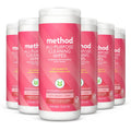 Method All-Purpose Cleaning Wipes, Pink Grapefruit, Multi-Surface, Compostable, 70 Count (Pack of 1)