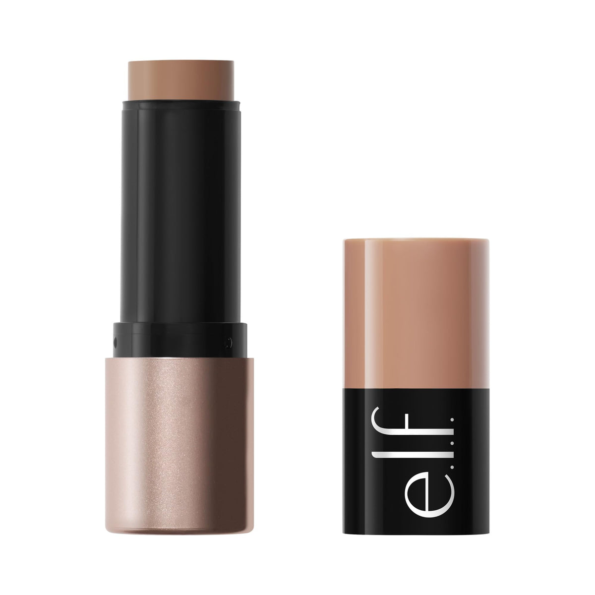 e.l.f. Soft Glam Cream Bronzer Stick, Fair | Buildable Cream Bronzer for A Long-Lasting Sculpted Glow & Satin Finish, Twist-Up Design, Vegan & Cruelty-Free