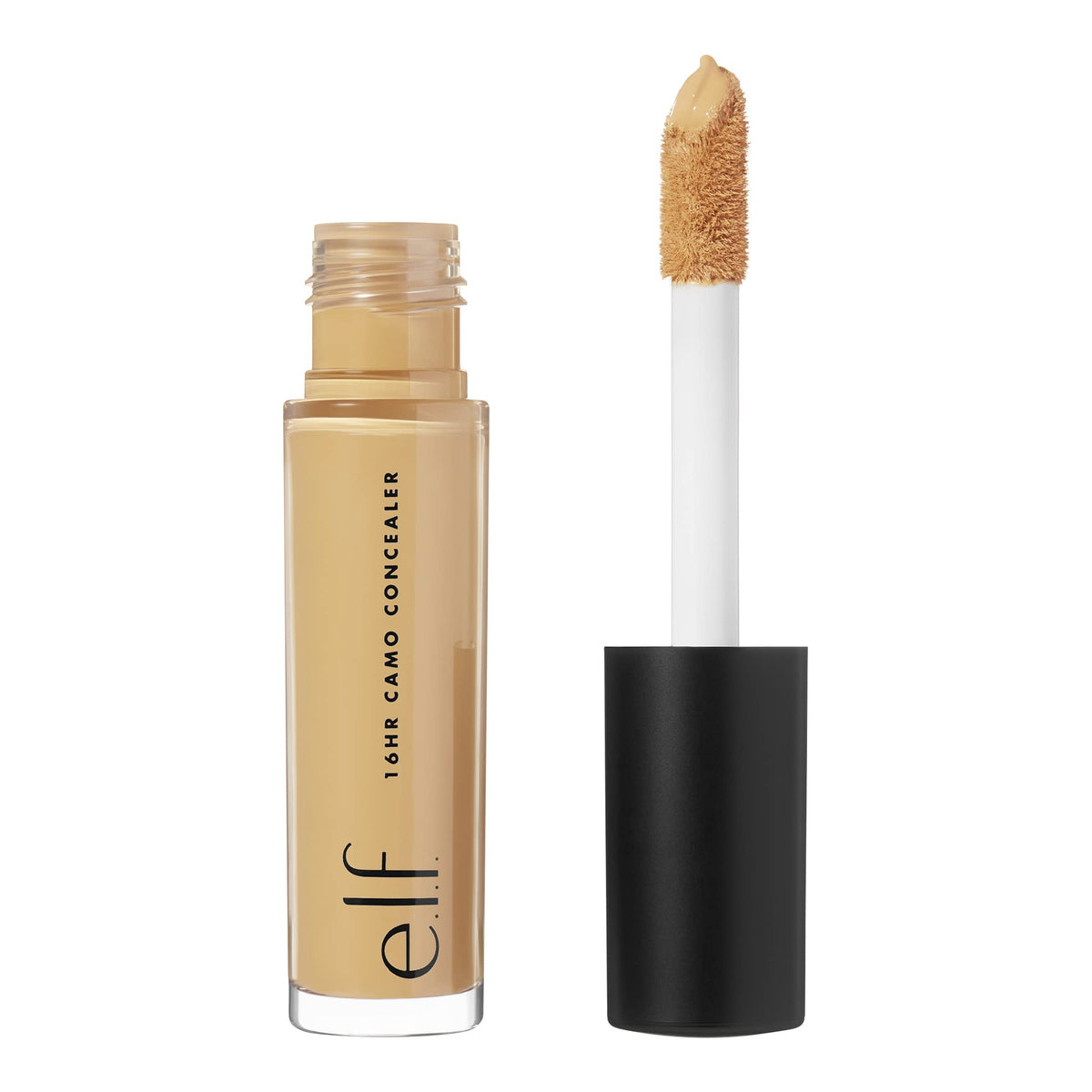 e.l.f. 16HR Camo Concealer, Full Coverage, Matte Finish Under-Eye & Blemish Corrector, Hydrating Formula, 16-Hour Crease-Resistant Wear, Deep Chestnut