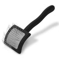 Chris Christensen Baby G Dog Slicker Brush for Dogs (Goldendoodles, Labradoodles, Poodles), Groom Like a Professional, Fluff Detangle Style, Saves Time Energy, Coral, Small