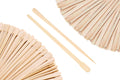 Mibly 200 Pcs Wooden Wax Sticks - Eyebrow, Lip, Nose Small Waxing Applicator Sticks for Hair Removal and Smooth Skin - Spa and Home Usage