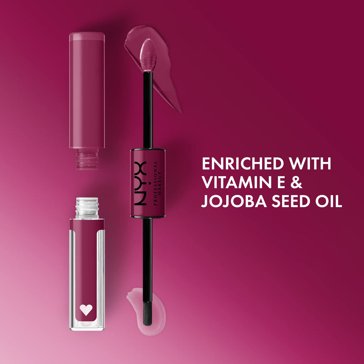 NYX PROFESSIONAL MAKEUP Shine Loud, Long-Lasting Liquid Lipstick with Clear Lip Gloss - Magic Maker (Dusty Nude Mauve)