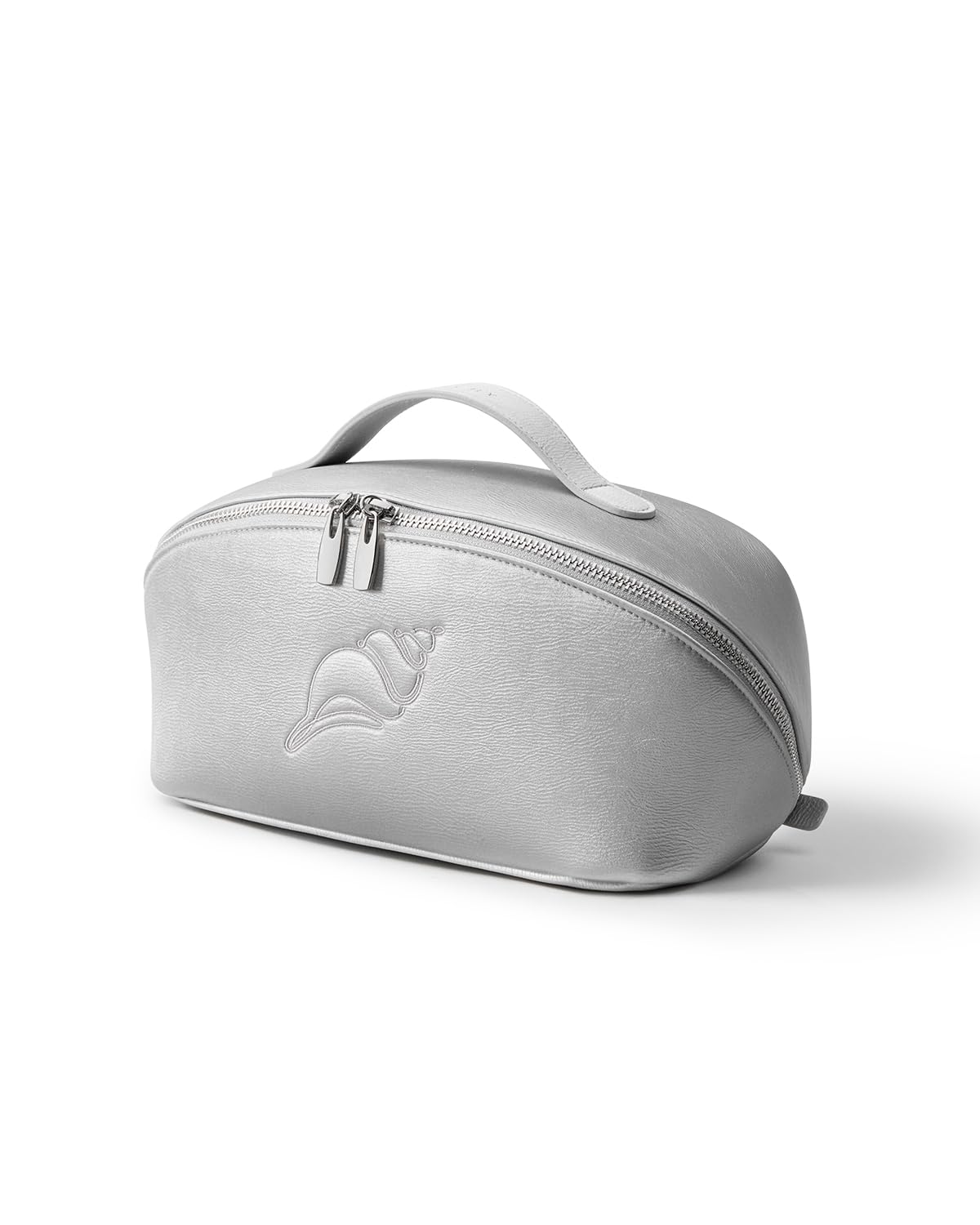 EACHY Travel Makeup Bag, Large Capacity Cosmetic Bag for Women, Waterproof PU Leather, Flat Open Portable Toiletry Bag for Skincare, Brushes & Travel Essentials
