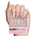 Glamnetic Press On Nails - Short Round, Glossy Fake Nails 30 Pc Full Kit | Neutral press on nails, 12 sizes. Everyday glue-on set. Waterproof, chip-resistant, up to 2 weeks wear