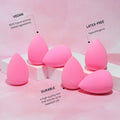 AOA Studio Collection Makeup Sponge Set Makeup Blender Latex Free and High-definition Super Soft Set of 6 Makeup Blender For Powder Cream and Liquid, Beauty Cosmetic Beveled Shape (Pink)