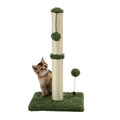 MECOOL 34” Tall Cat Scratching Post Premium Basics Kitten Scratcher Sisal Scratch Posts Trees with Hanging Ball for Indoor Cats, Beige
