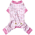 KYEESE Dog Christmas Pajamas for Small Dog Velvet Onesie with Red Snowflake