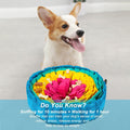 Vivifying Snuffle Mat for Dogs, Adjustable Dog Puzzle Toys Sniff Mat, Interactive Enrichment Toys for Slow Eating and Mental Stimulation (Red Yellow Blue)