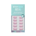BTArtbox Press On Nails Square - Solid Pink Short Press On Nails with Glue for Women, Opaque Soft Gel Glue On Nails in 16 Sizes - 32 Stick On Nails Kit, Yoga