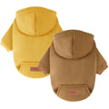 2 Pack Dog Hoodie Warm Hood Dog Sweater Cold Weather Small Dogs Sweatshirt Comfort Pet Clothes for Small Medium Dogs with Pockets Cats Chihuahua Clothes for Male Female Girl Boy Sporty Daily Wear