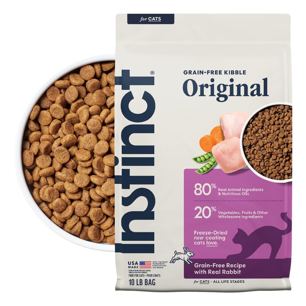 Instinct Original Dry Cat Food, Raw Coated Kibble, Real Chicken, 11 lb. Bag