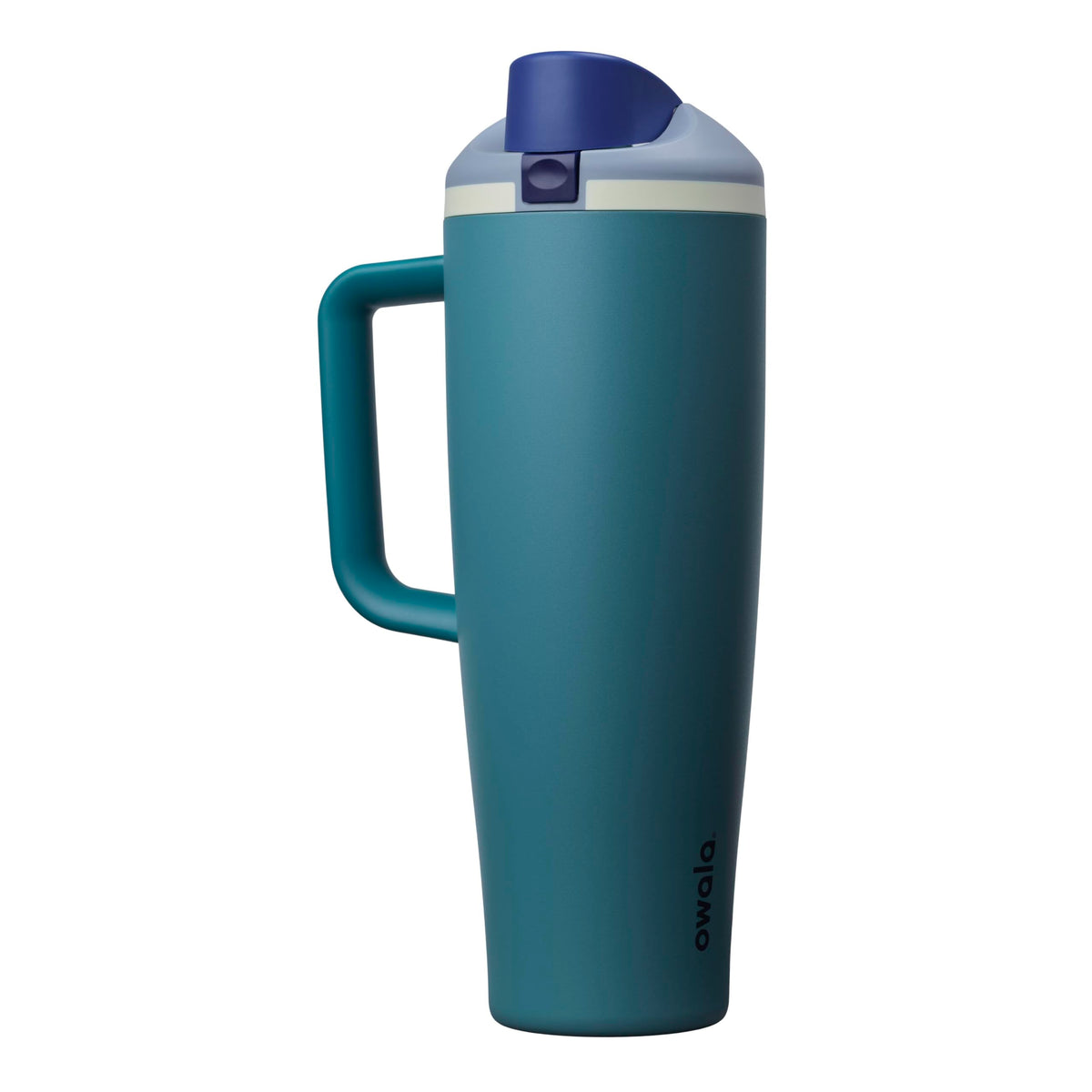Owala FreeSip Tumbler Insulated Stainless Steel Water Bottle with Built-in Straw and Side Handle, For Travel, Work, School, and Sports, 40oz, BPA Free, Leak Proof, Strawberry Fields