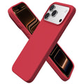 ORNARTO for iPhone 17 Pro Max Case, Liquid Silicone, Chalk Pink