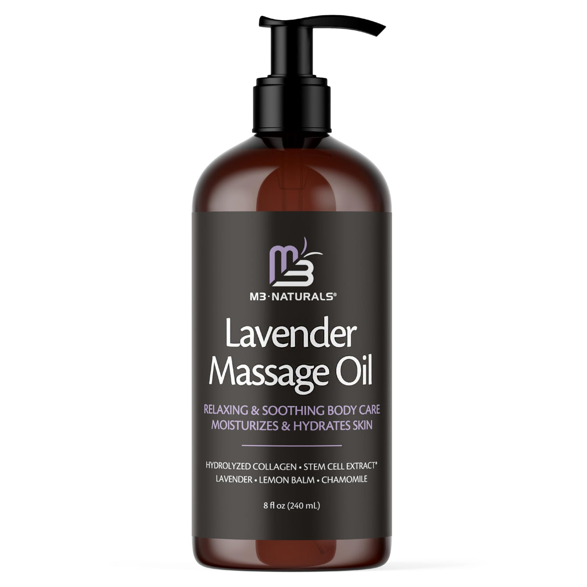 Firming Body Massage Oil with Collagen for Cellulite – 8 Fl Oz by M3
