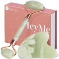 BAIMEI IcyMe Gua Sha & Jade Roller Set, Cooling Face Roller & Guasha Tool for Face Depuffing, Facial Sculpting & Jawline Definition, Smooth Rolling Skincare Tools Gifts for Women & Men – Green