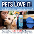 Bodhi Dog Shampoo Brush - Pet Grooming & Bath Supplies for Dogs and Cats - Bath Brush for Long & Short Hair - Premium Scrubber for Shower, Showerhead, Sprayer & Bathing (One Pack, Blue)