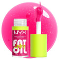 NYX PROFESSIONAL MAKEUP Fat Oil Lip Drip, Moisturizing Lip Oil Gloss, Vegan Tinted Formula, Up to 12 HR Hydration - Newsfeed (Rose Nude)
