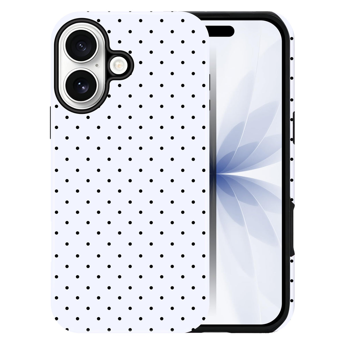 Polka Dot Pattern Phone Case for iPhone 13/14 6.1", Wine