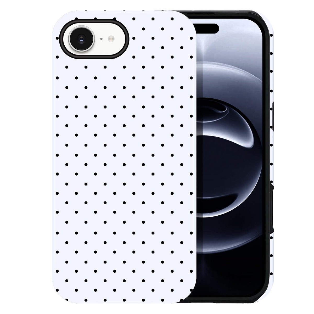 Polka Dot Pattern Phone Case for iPhone 13/14 6.1", Wine