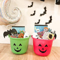 Fun Express Halloween Plastic Pumpkins Jack O Lantern Bucket Set of 12