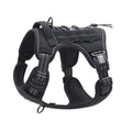 Auroth Tactical Dog Harness for Large Dogs No Pull Adjustable Pet Harness Reflective K9 Working Training Easy Control Pet Vest Military Service Dog Harnesses Army Yellow L