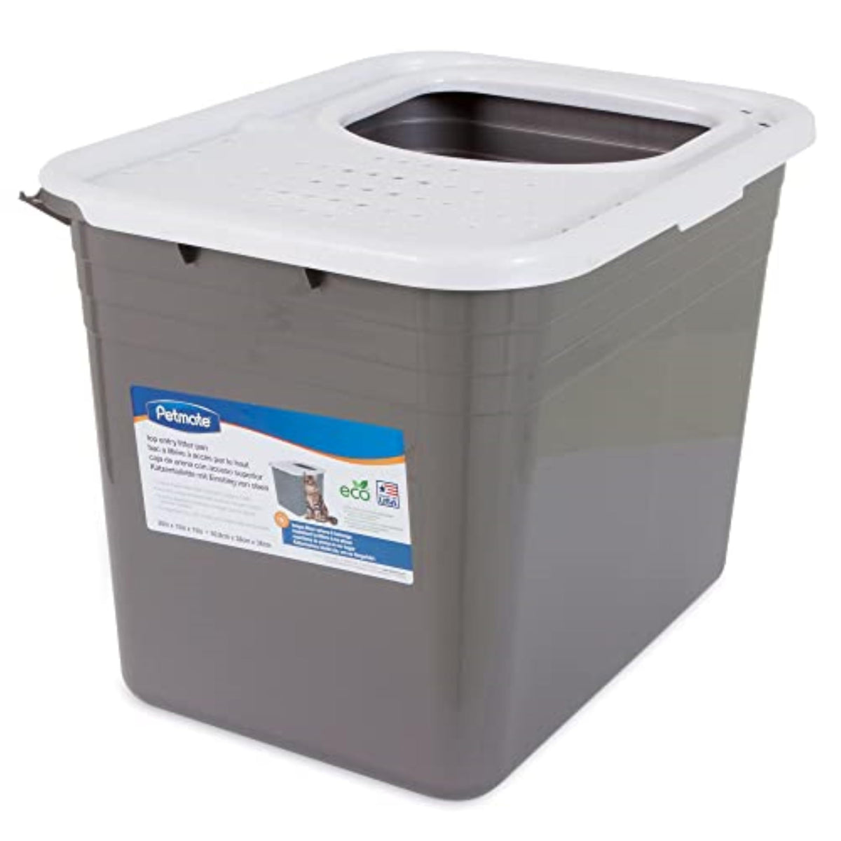 Petmate TOP ENTRY LITTER PAN LINERS Dark Grey 8 Count (Pack of 1)