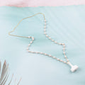 Anti-Lost Neck Strap Holder Magnetic Gold Leash Pearl Chain Necklace Compatible With Airpods Pro 3 2 1
