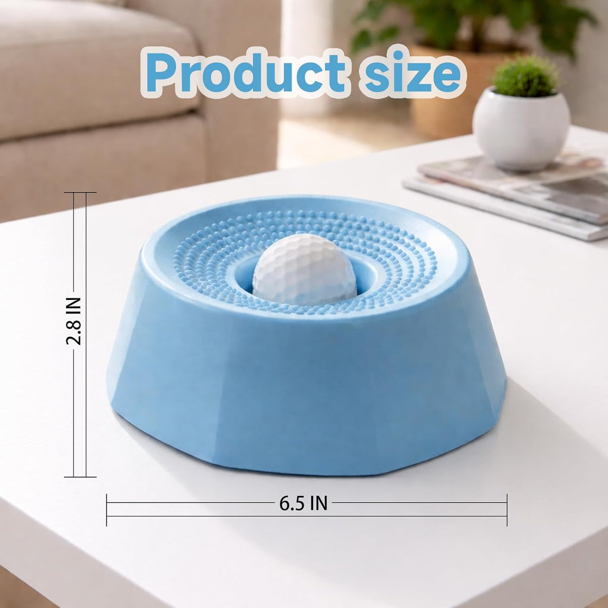 Dog Licking Bowl with Rolling Ball,Dog Lick Bowl for Dogs&Cats,Slow Feeder Dog Bowl with Strong Suction Base for Wet Food,Yogurt,Bone Broth&Liquid Treats